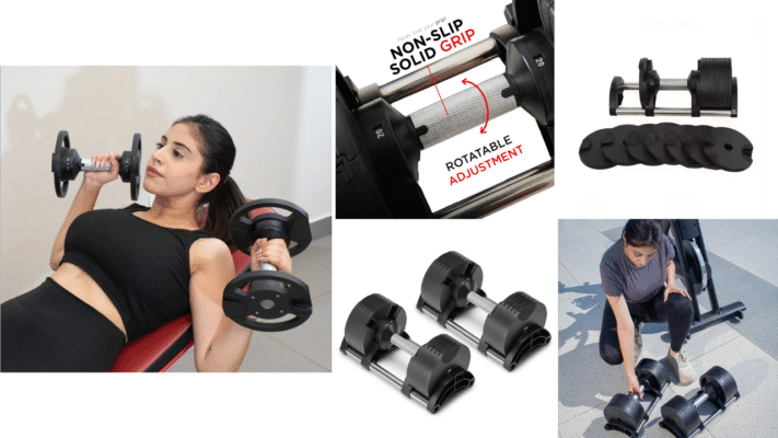 Adjustable dumbbells